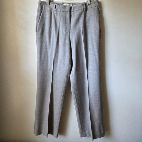 Lafayette 148 New York Pants - LIKE NEW LAFAYETTE 148 NEW YORK GATES LIGHT GREY WOOL PANTS WOMENS SIZE 10
